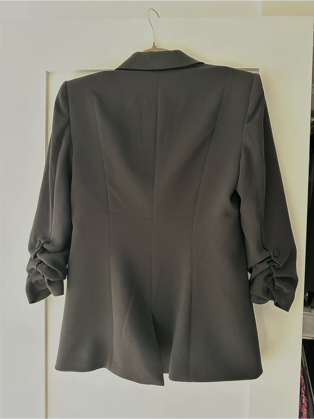 Cinq a Sept Khloe 3/4 sleeve black blazer - Picture 6 of 6